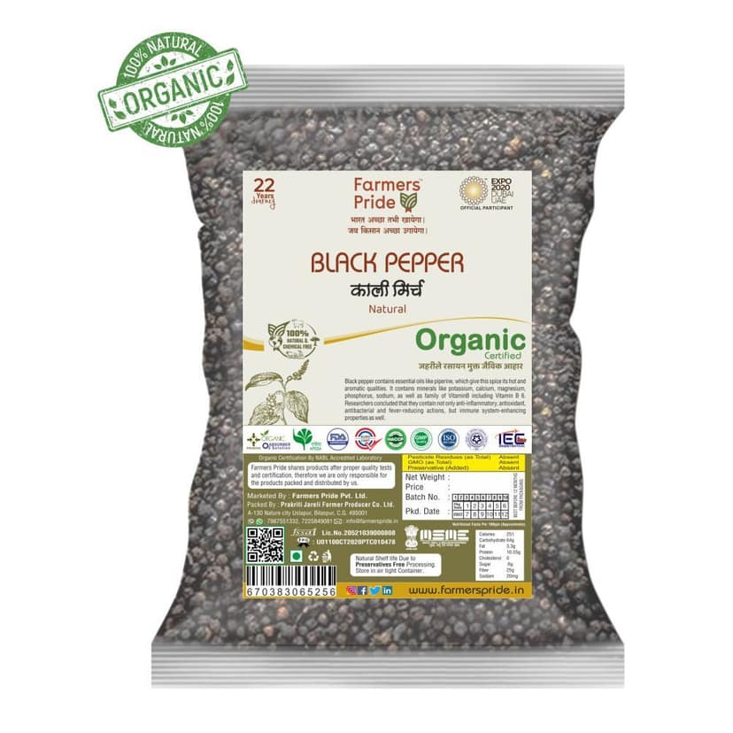 Organic Black Peeper (WHOLE)
