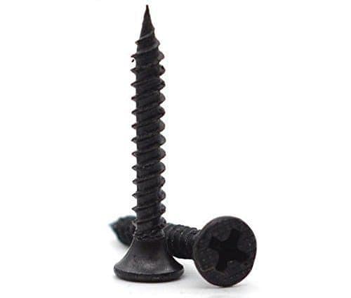 H9 Black Gypsum Drywall Screw Philips Head, 3.5 x 38 mm (6 x 1.5 inch), Pack of 400 Screws