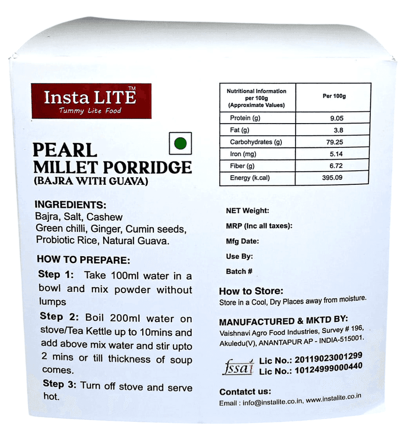 Pearl Millet Porridges (Guava ) view 2