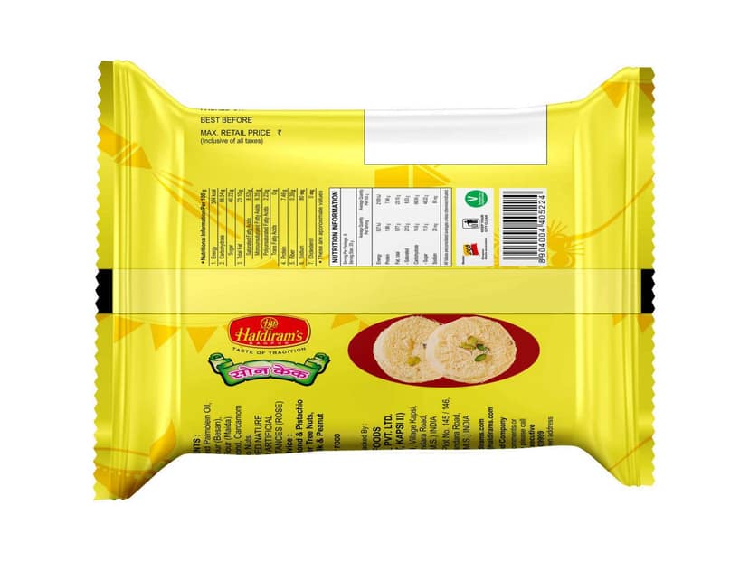 Haldiram's Soan Cake Packed Sweets - 200 Gm - Pack of 2 view 2