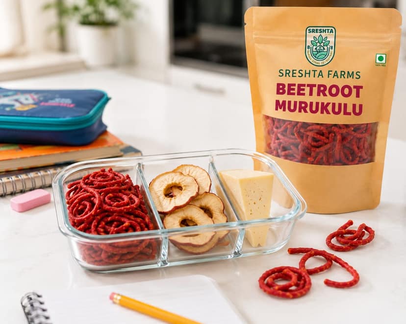 Sreshta Farms Beetroot Murukulu - 250gm view 2