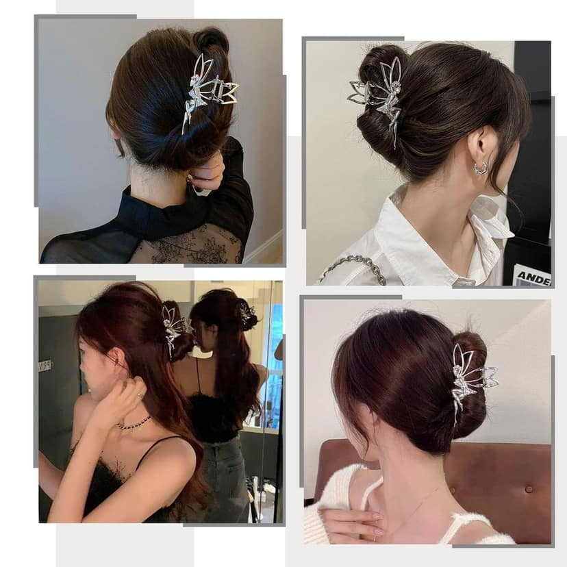 Elegant Fairy Butterfly Metal Hair Claw view 2