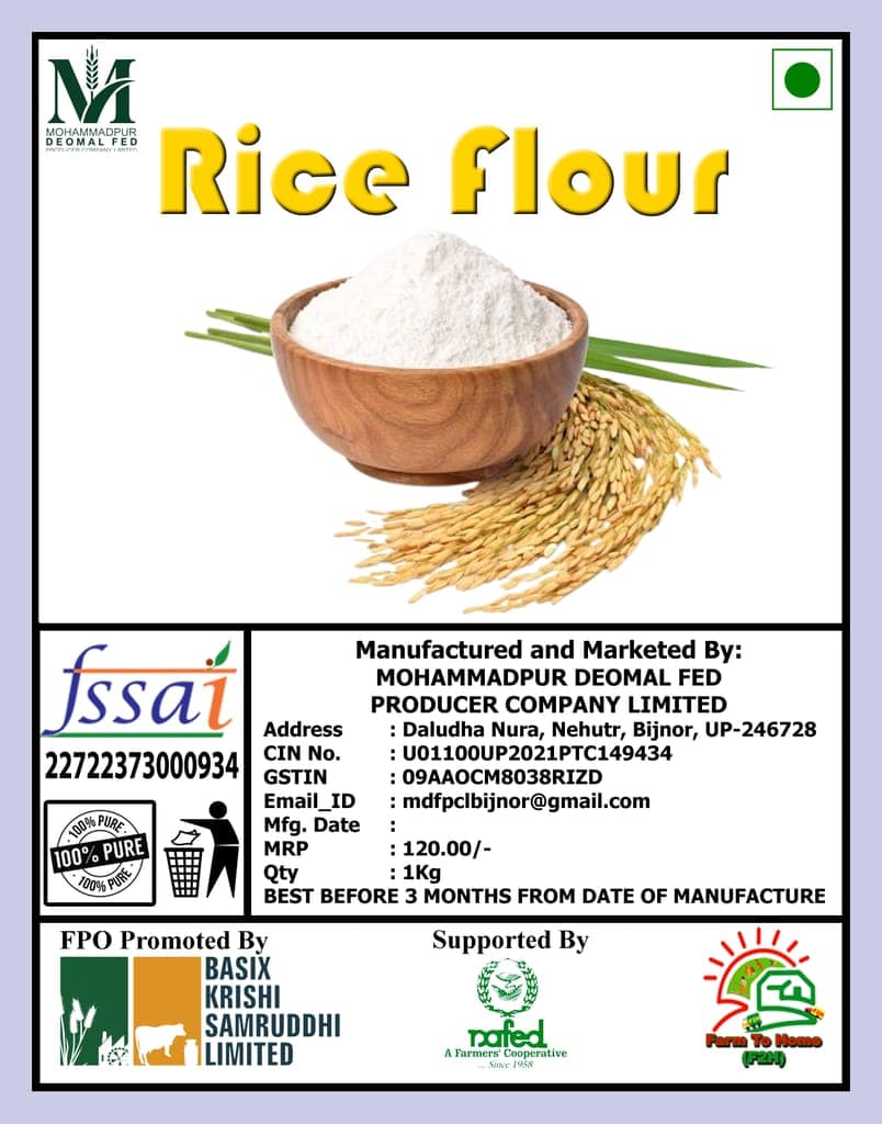 Rice Flour | Rice Atta |1 Kg (pack of 2) view 2