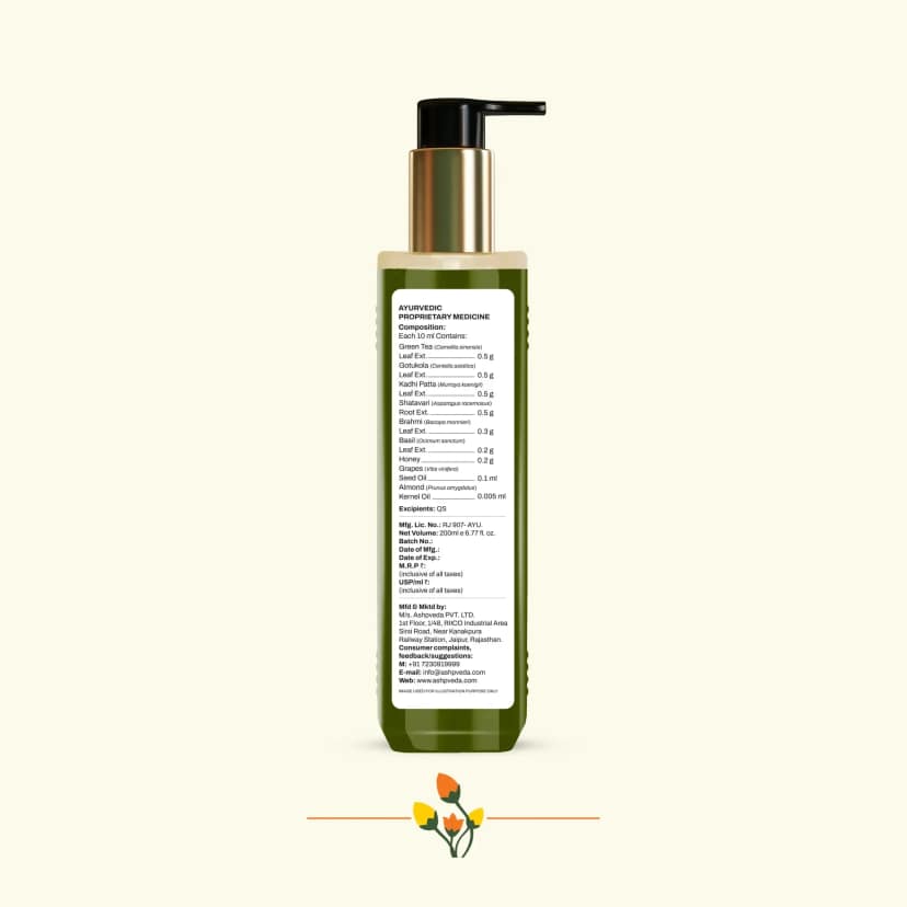 ashpveda Green Tea & Gotukola Hair Wash view 2
