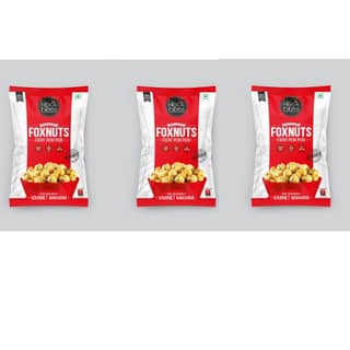 Heka Bites Roasted Fox Nuts Fiery Peri Peri 80g (Pack of 3)