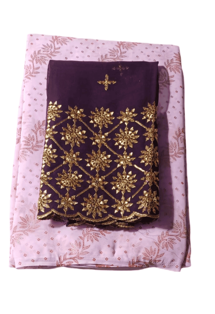 Georgette Saree With Blouse Piece And Heavy Embroidery Work Saree
