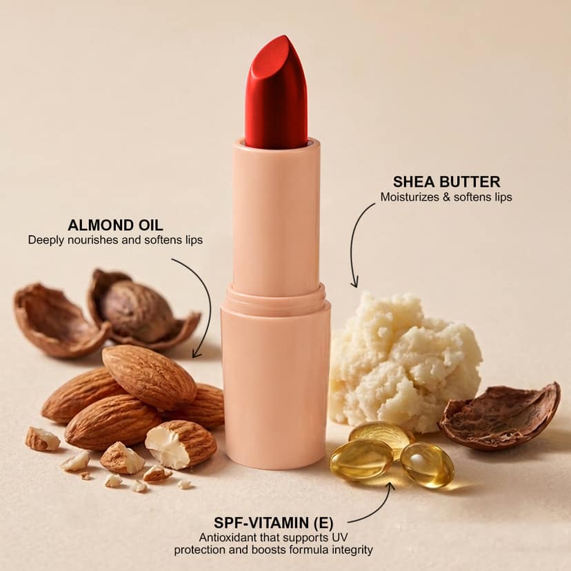 Creamy Matte Lipstick Rusty Orange Shade 24 (3.8g) view 2