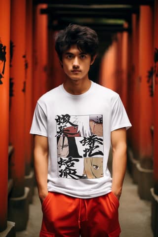 Anime- Regular Print Tshrirt (M)