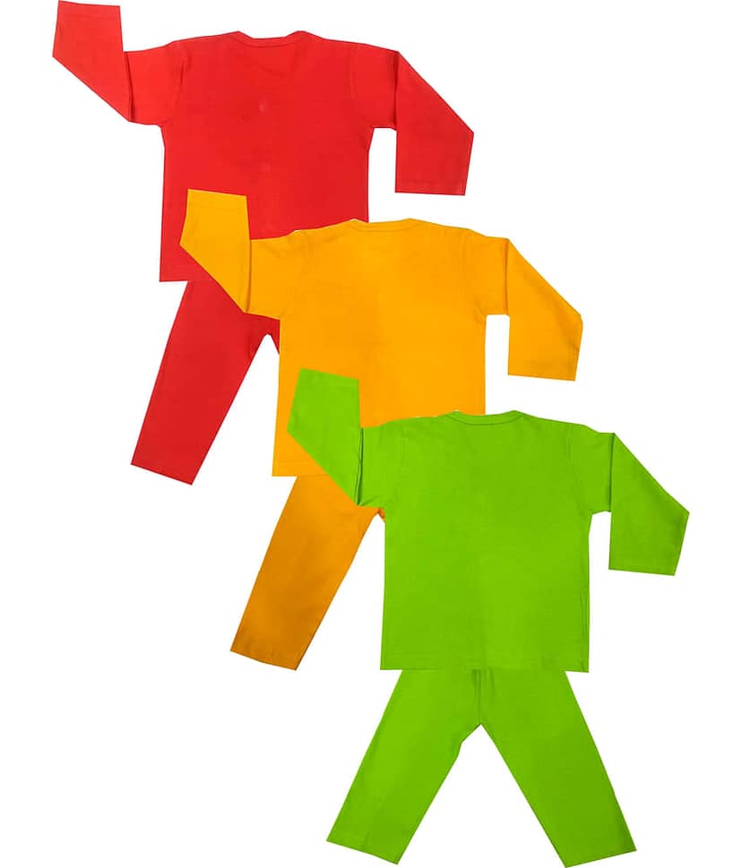 INFANT Pack of 3 Baby Boys 100% Cotton ( Multi ) view 2