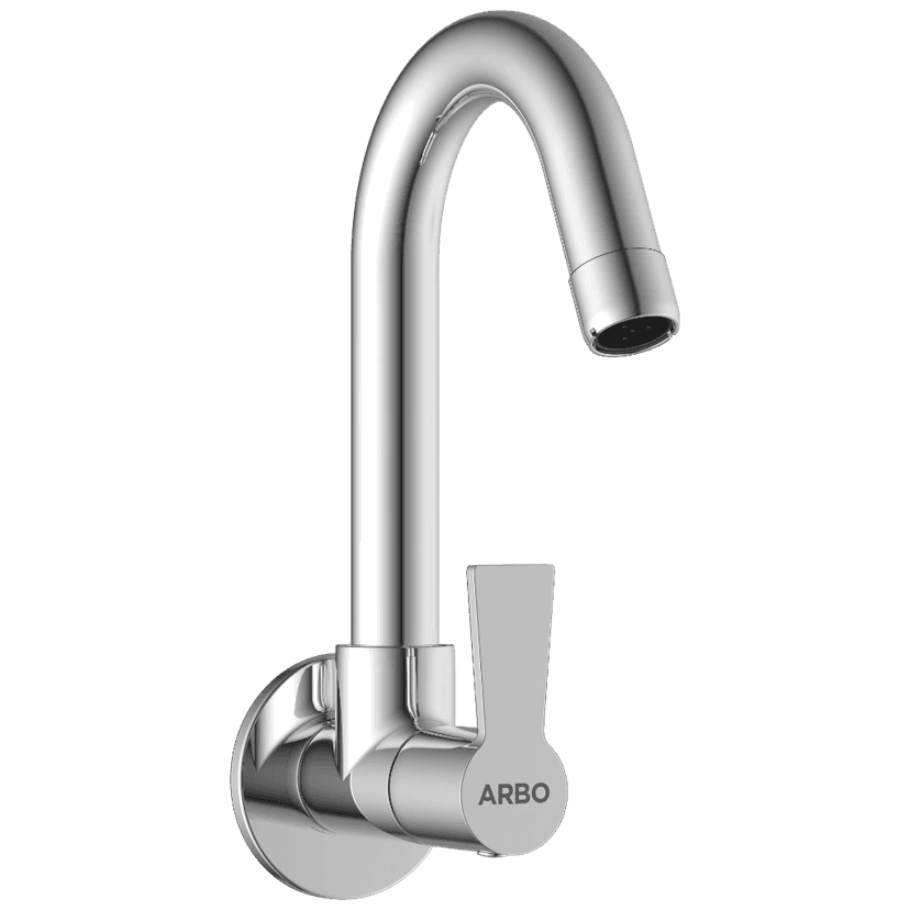RL-4608 Sink Cock With Swinging Spout With Wall Flange (Wall Mounted Model) view 2