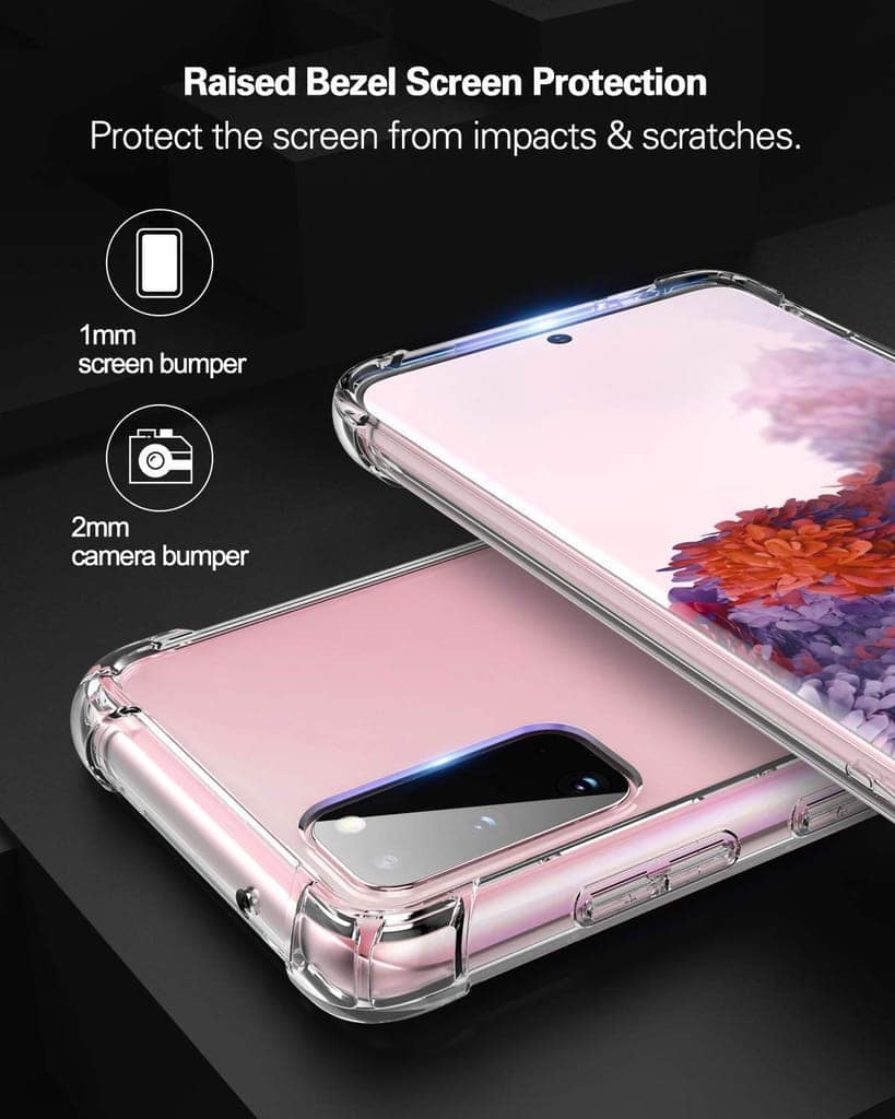 Faircost for Samsung Galaxy S20 Plus Back Cover Shockproof (Silicon| Transparent) view 2