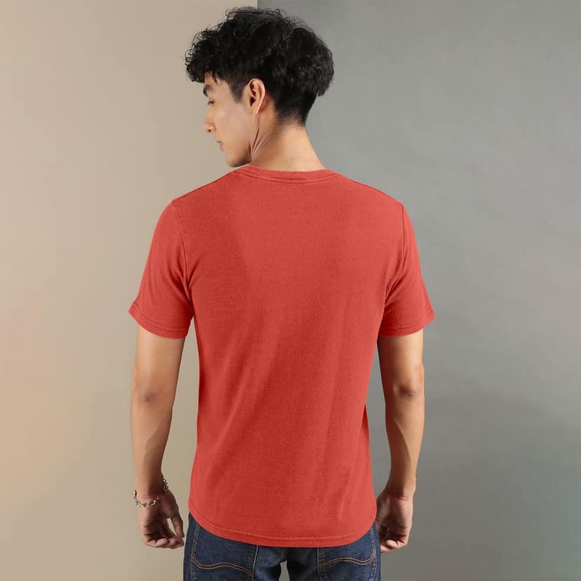 Ftx Men Printed Roundneck Cotton Rich Half Sleeve Tshirt view 2