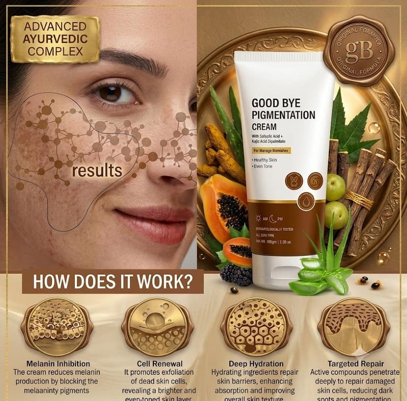 Pigmentation Correction Cream for Dark Spots & Melasma | Kojic Acid Dipalmitate + Salicylic Acid Face Cream | Hyperpigmentation, Acne Marks & Uneven Skin Tone Corrector | Dark Spots Removal Cream for Women & Men | 100g Pack of 1 view 2