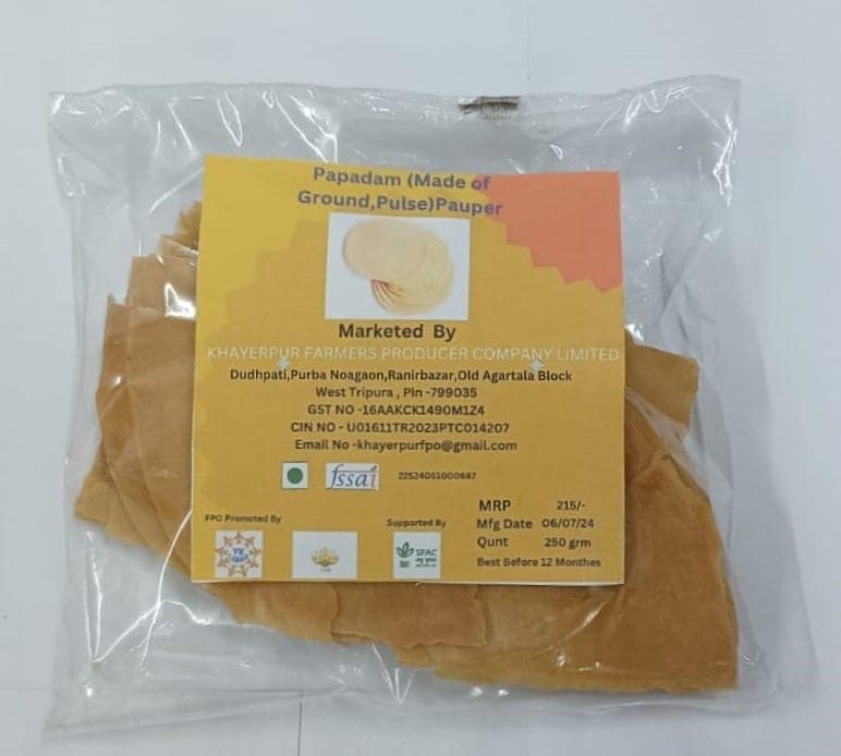 Papadam (Made Of Ground,Pulse ) 250 GM