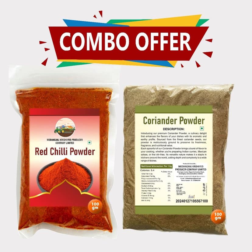 Combo of Red Chilli and Coriander Powder view 2