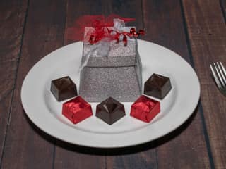 Super Dark Chocolate Box With Ribbon