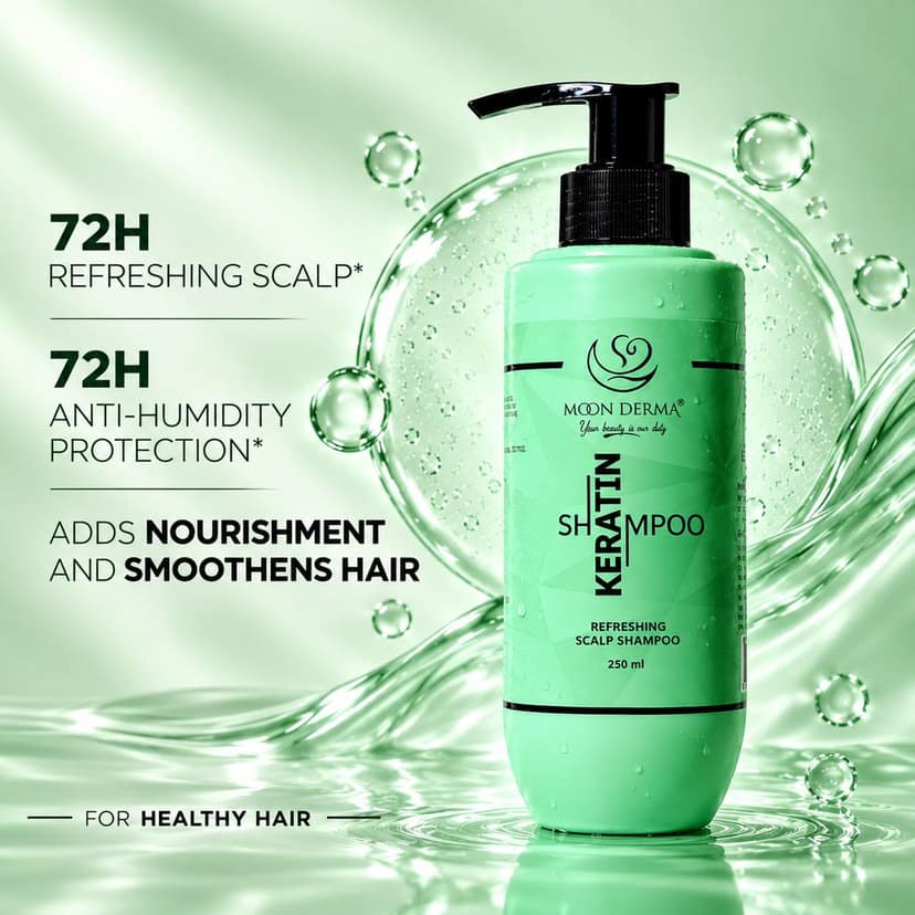 Moon Derma Keratin Refreshing Scalp Shampoo - 250ml view 2
