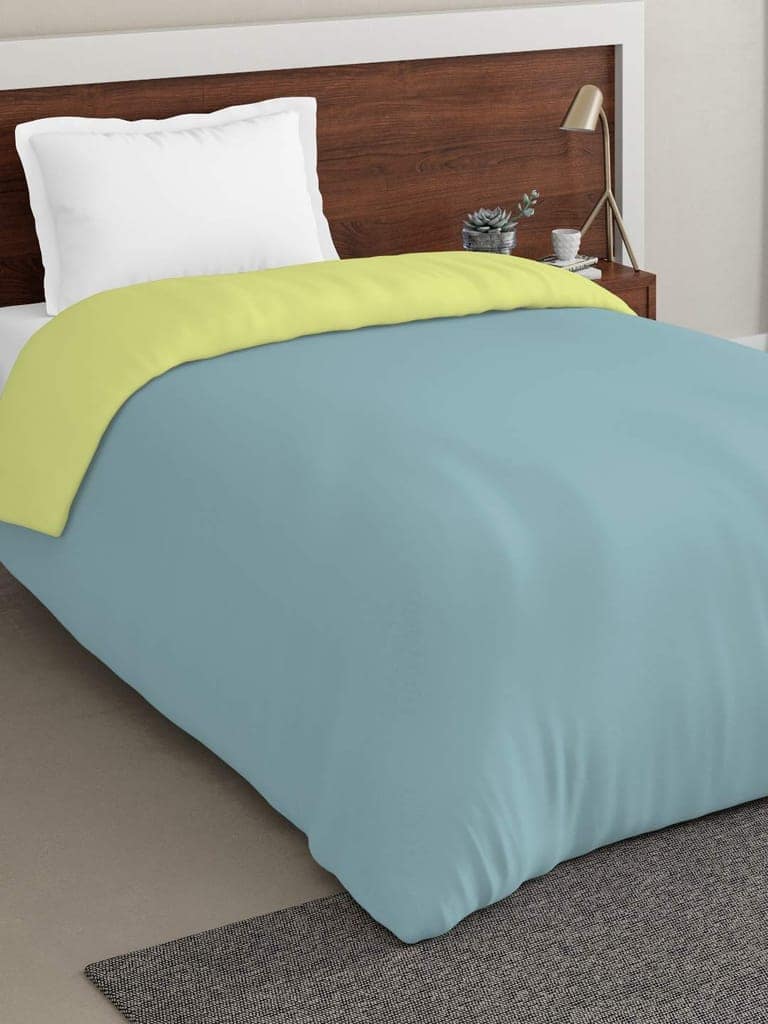 D'Decor Live Beautiful 180TC 1 Single Comforter - Blue (152 CM X 229 CM, 60IN X 90IN) view 2