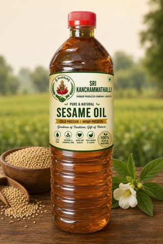 Sri Kanchammathalli Pure & Natural Sesame Oil 1L