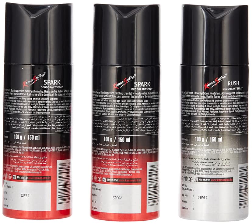 Kama Sutra Spark Deo for Men, 150ml (Buy 2 Get 1 Free) view 2