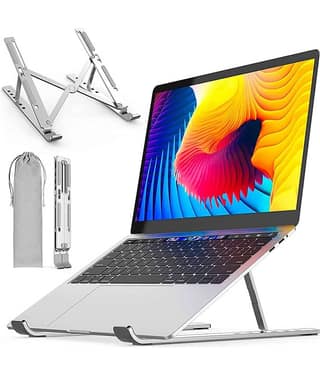 Gatih Heat Shift Cooling Pad For Upto 48.26 cm (19) Silver Foldable Portable Adjustable Aluminum