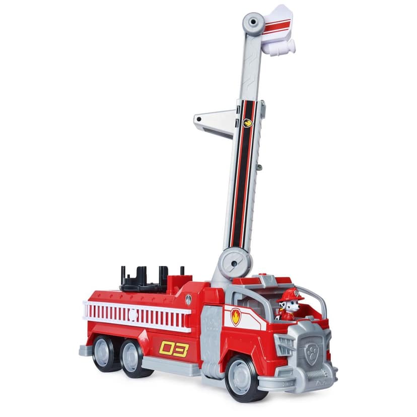 Paw Patrol Marshalls Transforming Movie City Fire Truck with Extending Ladder, Lights, Sounds and Action Figure Toy|Roleplay Toy|Vehicle Set|Best Gift For Kids|Made In India| Kids Toys for Ages 3 Yr+ view 2