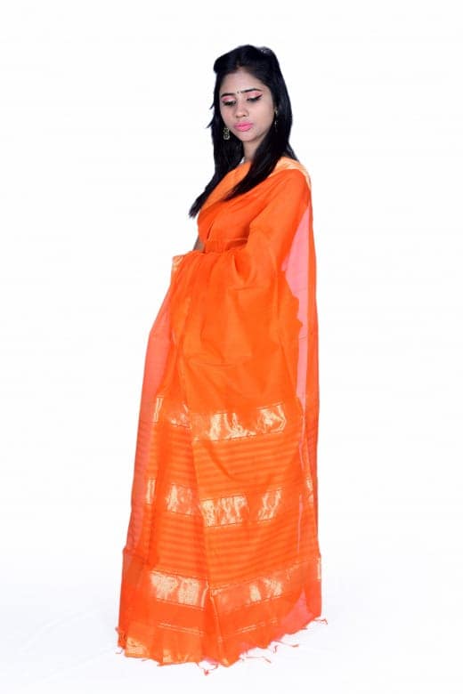 Tribes India Handwoven Maheshwari Saree 1TTXSARMP04258-5 view 2