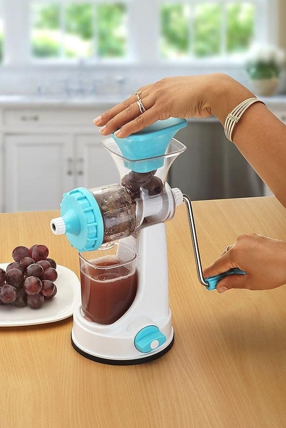 Ganesh Fruit & Vegetable Steel Handle Juicer (Blue) view 2
