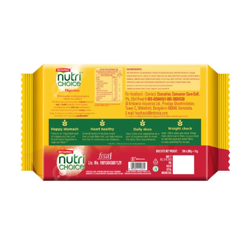 Britannia Nutrichoice Digestive Biscuits 1 Kg view 2