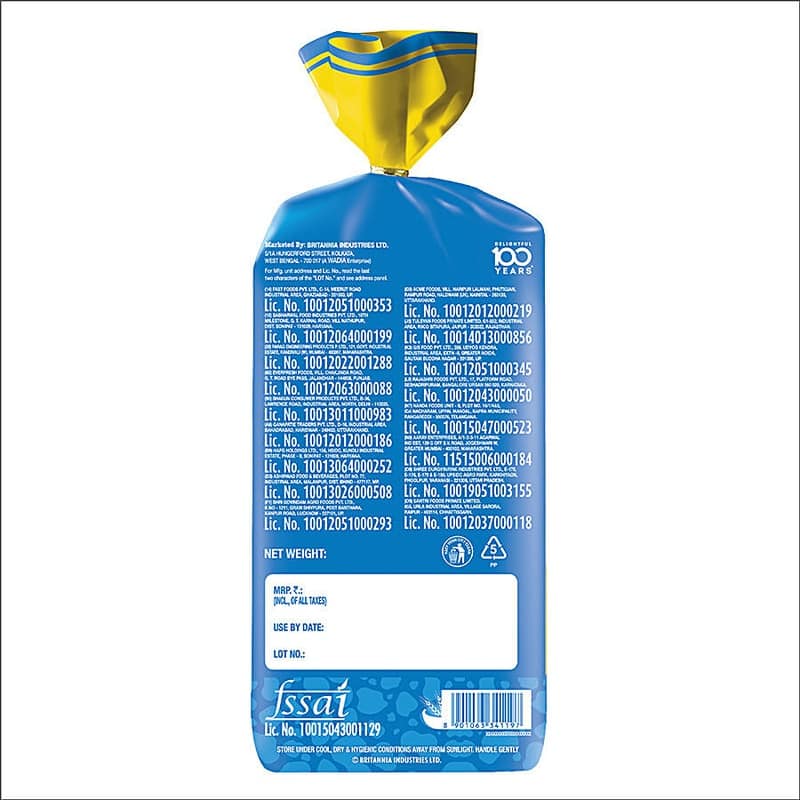 Britannia Milk White Bread, 400 gm view 2