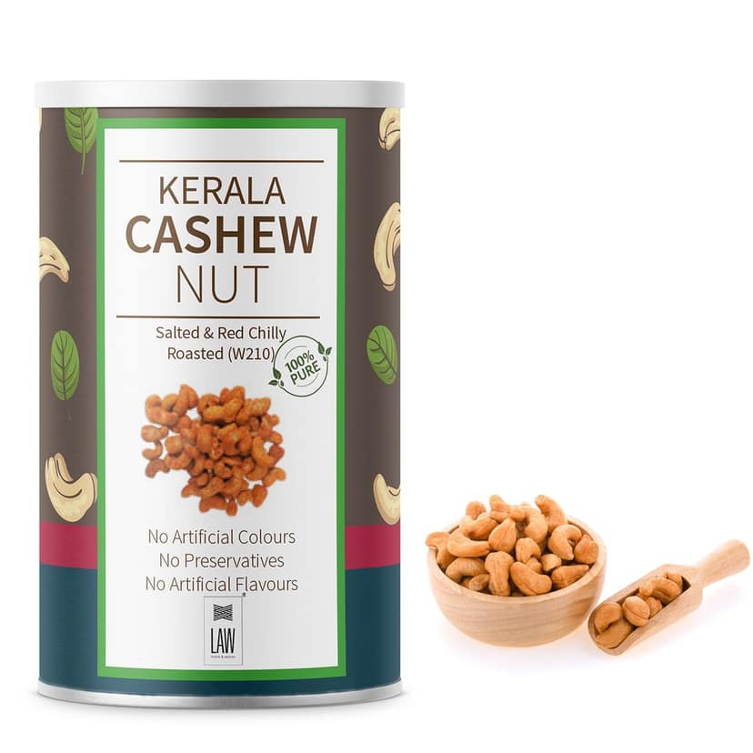 Special Gift Pack of Kerala Cashews – (1 kg Each) – Unroasted, Salted and Roasted, Roasted & Chilly and Roasted & Pepper view 2