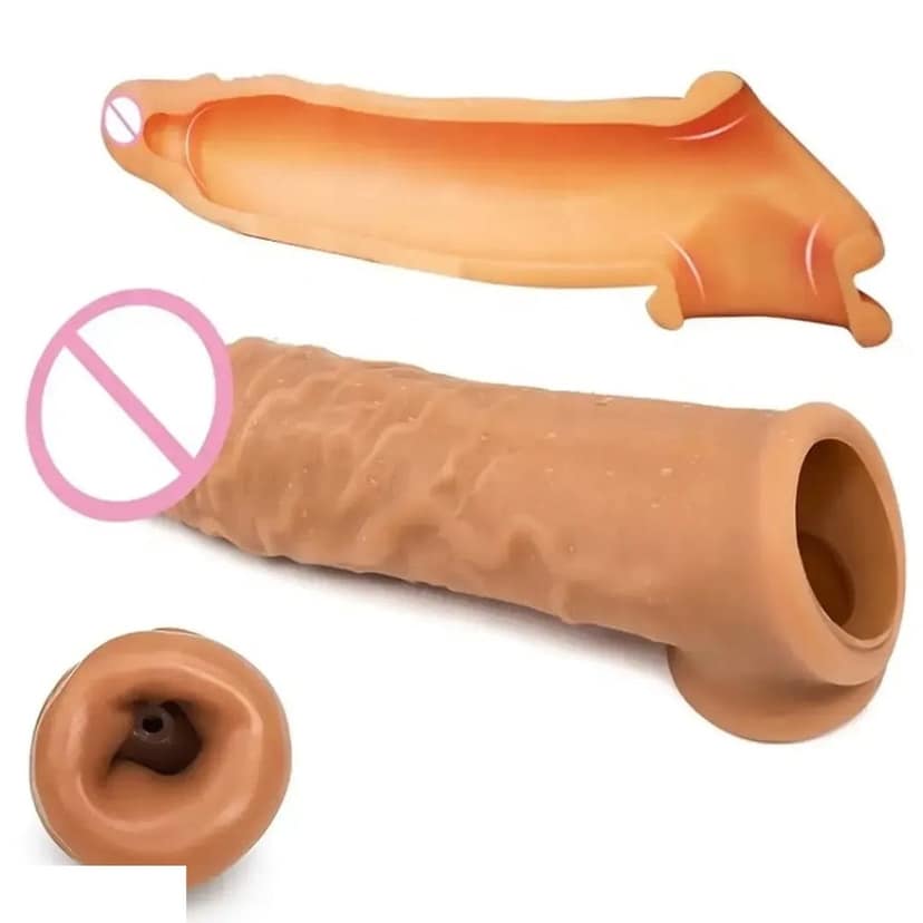 INFINITY LOVE 6 Inch Dragon Condom Reusable Chocolate Flavour, Intense Sensation Realistic Skin Feel & Safe Protection Comfortable Fit (1 Pc) Set view 2