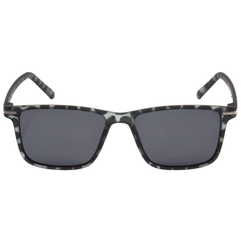 Hrinkar Grey Retro Square Sunglasses Brands Grey Frame Polarized Goggles for Men & Women - HRS511-TBK-BK view 2
