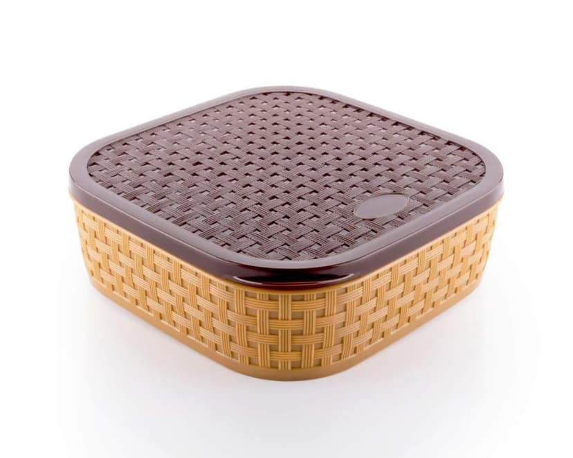 HAPPI Plastic Masala Box For Kitchen Royal,Spice Boxes For Kitchen, Rangoli/Spice/Masala Dabba Container 7 Compartments With Spoon view 2