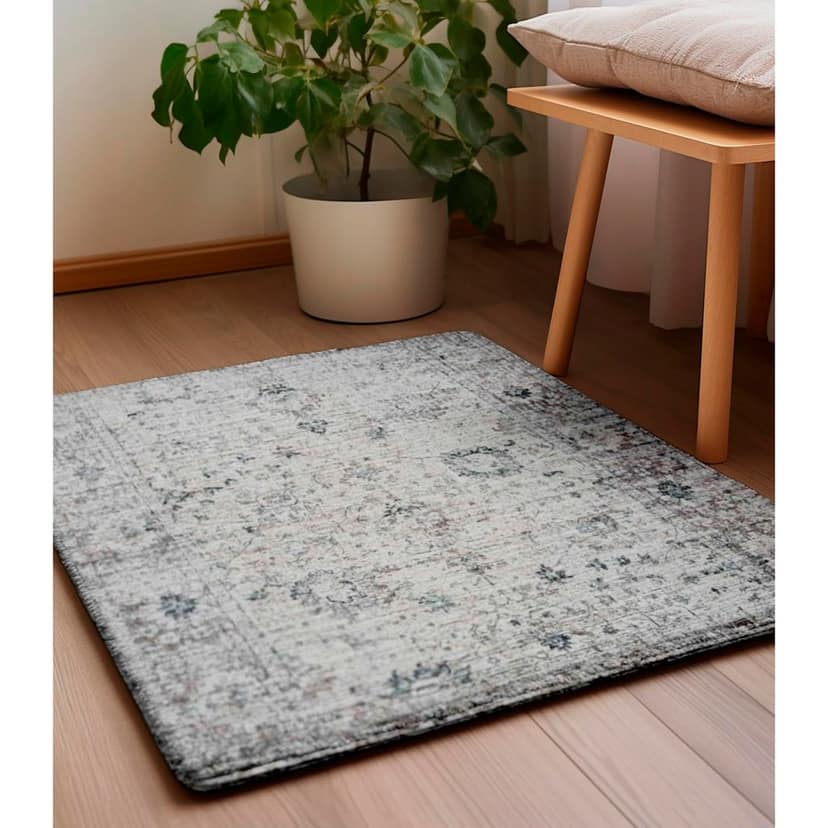 Neu Looms Handmade Viscose Wool Anti-Skid Rug for Bedroom, Living Room, Nursery, Playroom & Dorm - Soft & Durable, 2x3 Feet, Beige/Brown