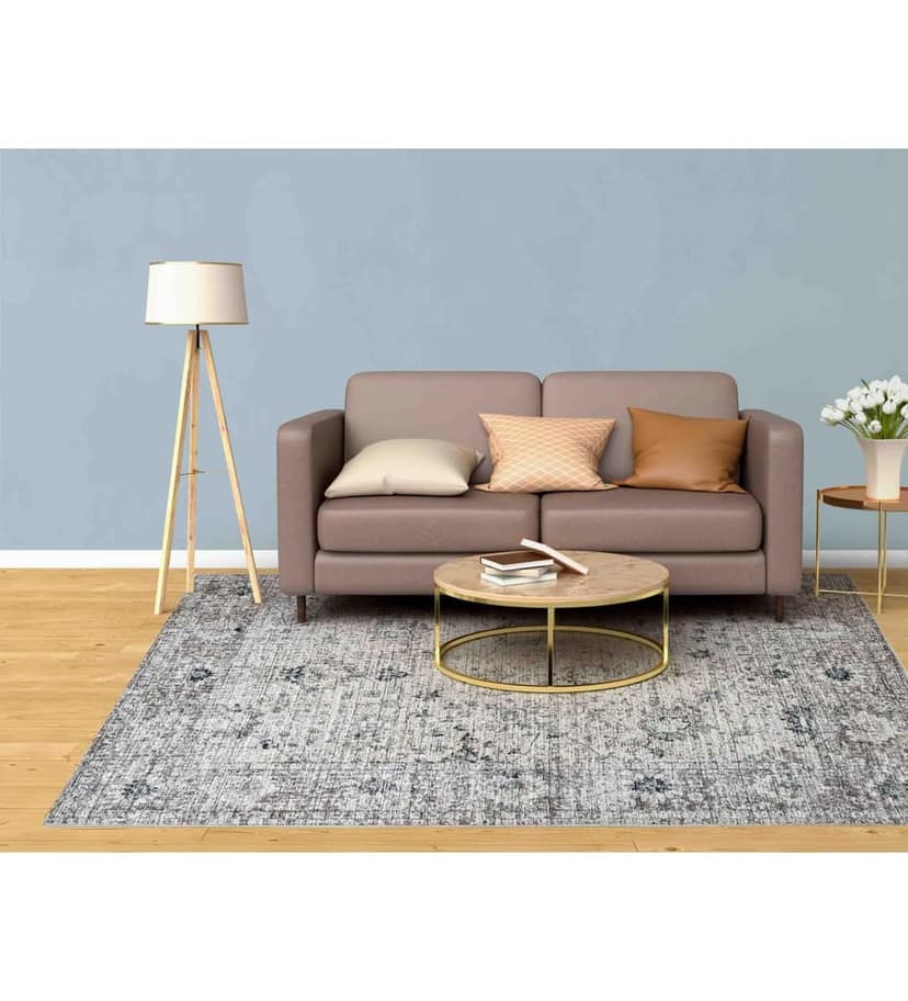 Neu Looms Handmade Viscose Wool Anti-Skid Rug for Bedroom, Living Room, Nursery, Playroom & Dorm - Soft & Durable, 2x3 Feet, Beige/Brown view 2