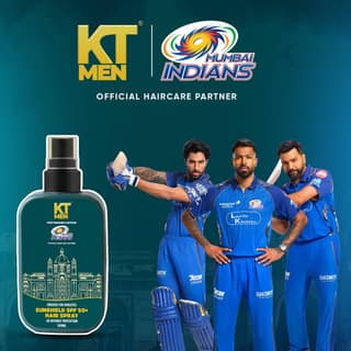 KT Men SunShield UV Protection Hair Spray - 120ml (Mumbai Indians)
