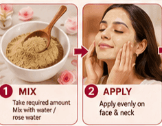 SHUSHRAJ JAIVIK 3 in 1 Herbal Facial Powder Combo | Anar Peels, Brahmi & Chandan | Natural Face Pack | 240G view 2