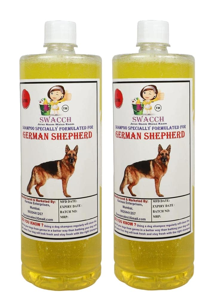 SWACCH Shampoo Specially FORMULATED for German Shepherd (1 Litre) (Combo Pack of 2) Lemon view 2