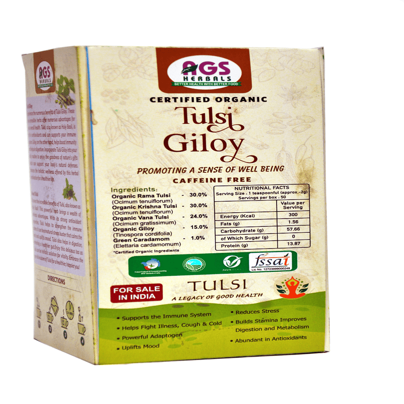 Tulsi Giloy Tea Pyramid Tea Bags view 2