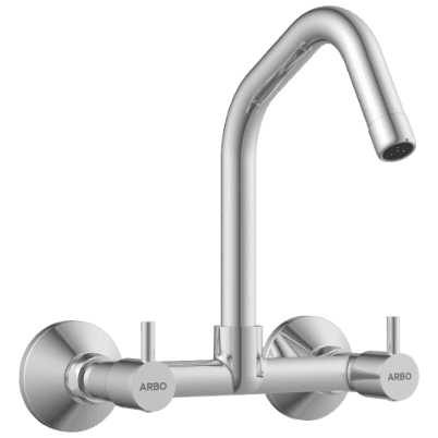 EL-1813 Sink Mixer With Swinging Spout With Connecting Legs With Wall Flange (Wall Mounted Model) view 2
