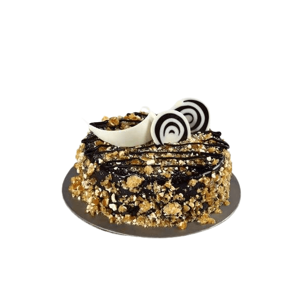 Dark Chocolate Almond Nougat Cake (Naked) 750 Gms