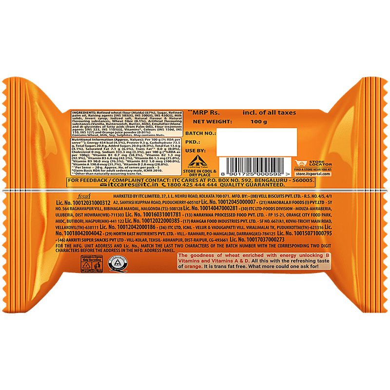 Sunfeast Marie Light Vita Orange, 100 gm view 2