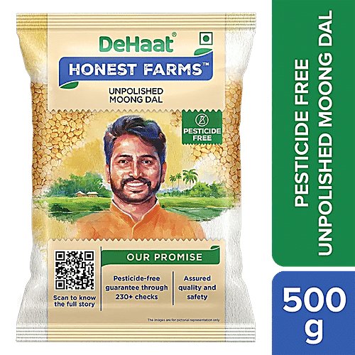 Dehaat Honest Farms Unpolished Moong Dal 500GM
