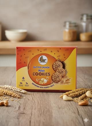 Success Arrow Superfoods Butter Cashew Millet Cookie Pack of 2 -200 gm each
