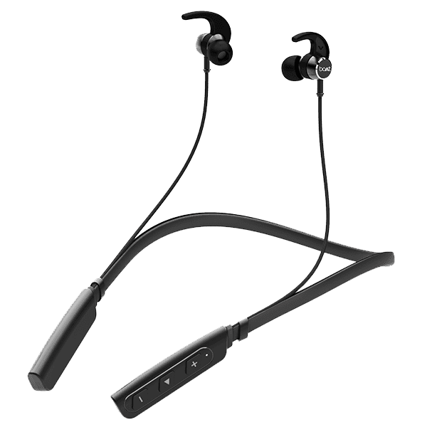 boAt Rockerz 235 V2 | Bluetooth Stereo Wireless Earphone with Up to 8 Hours of Uninterrupted Music, Fast Charging, IPX5 sweat and water resistance Black