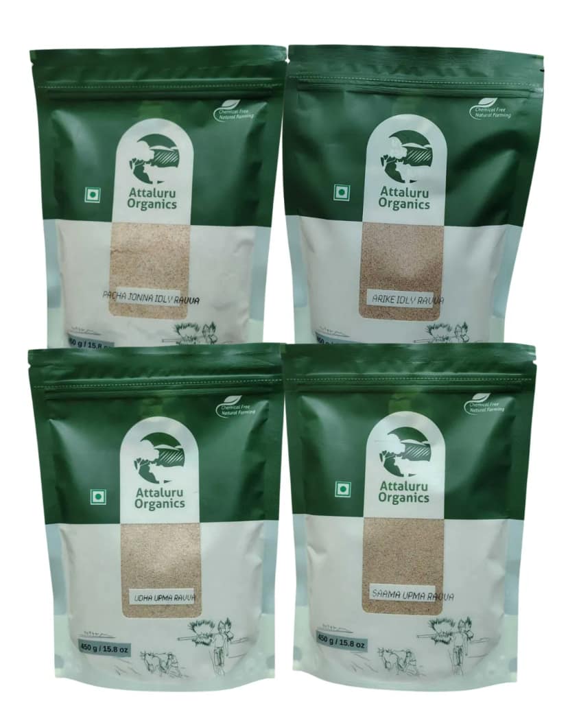 Attaluru Organics Millet Idly & Upma Combo Family Breakfast