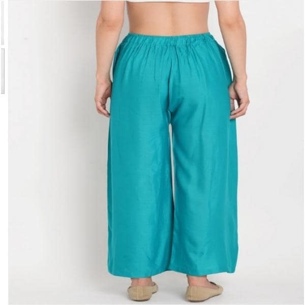 Women's Palazzo Sky Blue (Pack of 01 Pcs) view 2