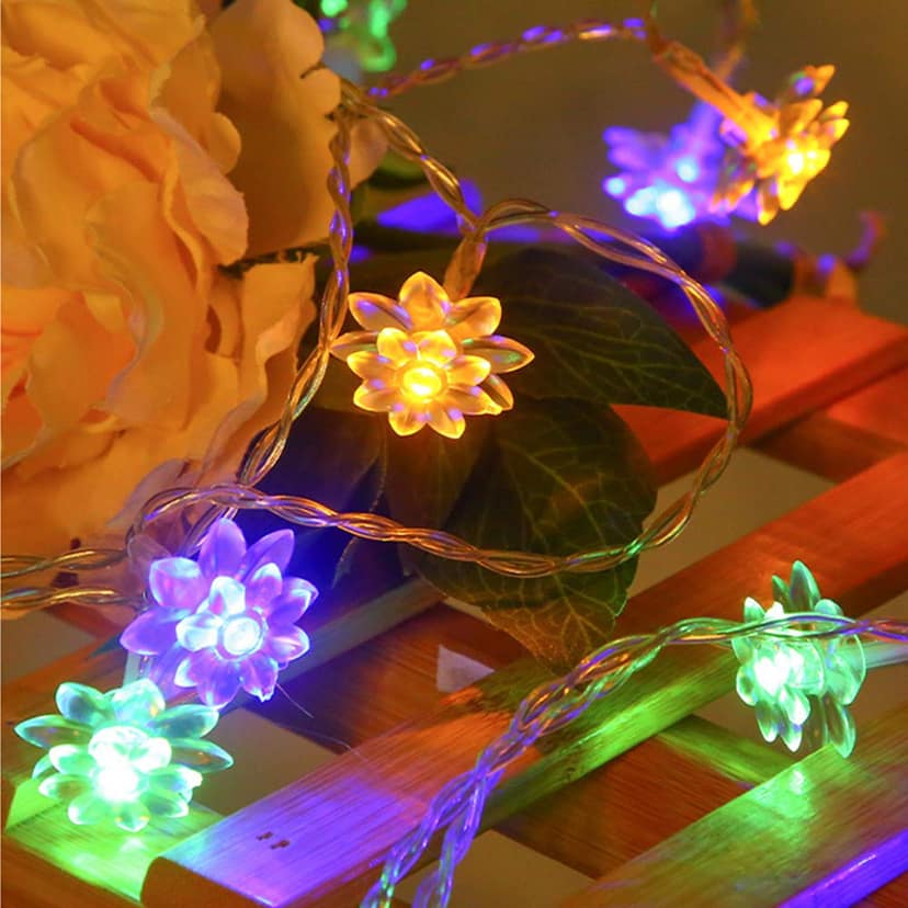GLOWSERIE Multicolor LED Flower Lights – Decorative Garden & Outdoor Lighting view 2