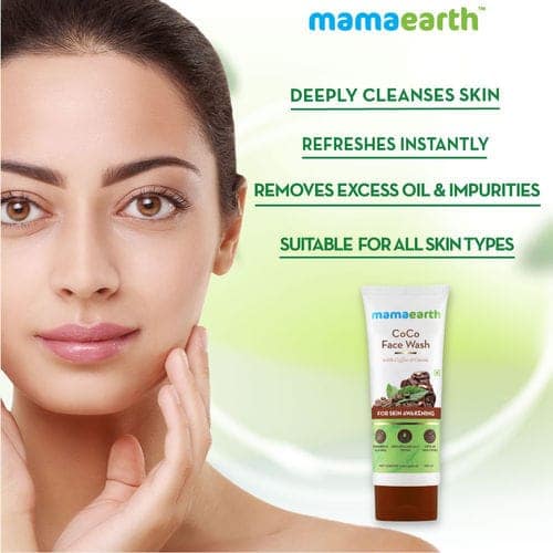 Mamaearth CoCo Facewash, With Coffee & Cocoa For Skin Awakening (100ml) view 2